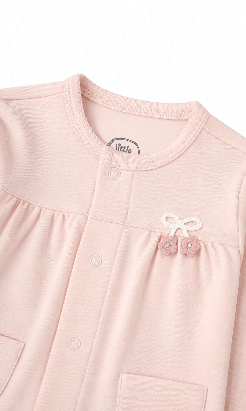 Baby Night Suit Bow Detail