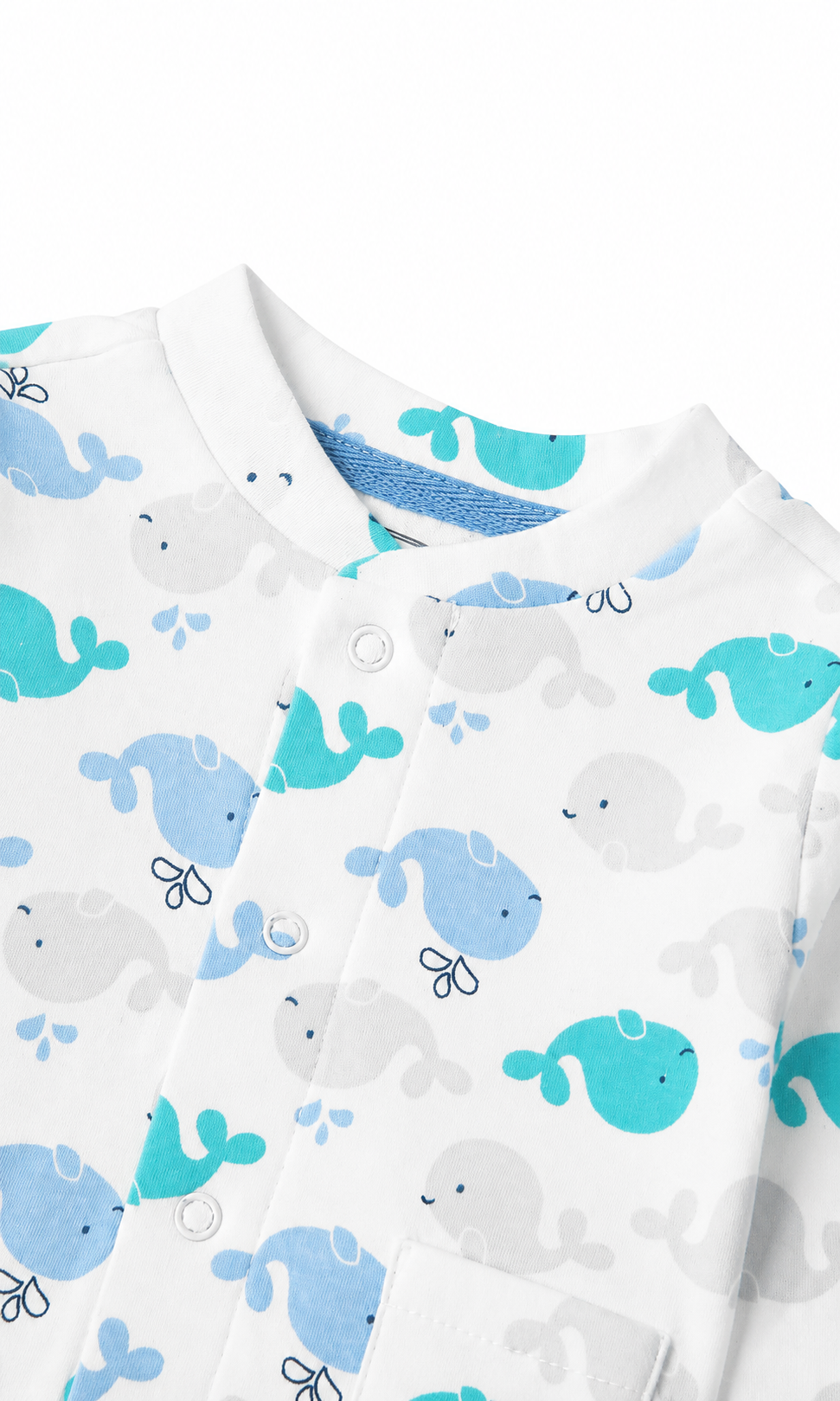 Baby Night Suit Whale Print