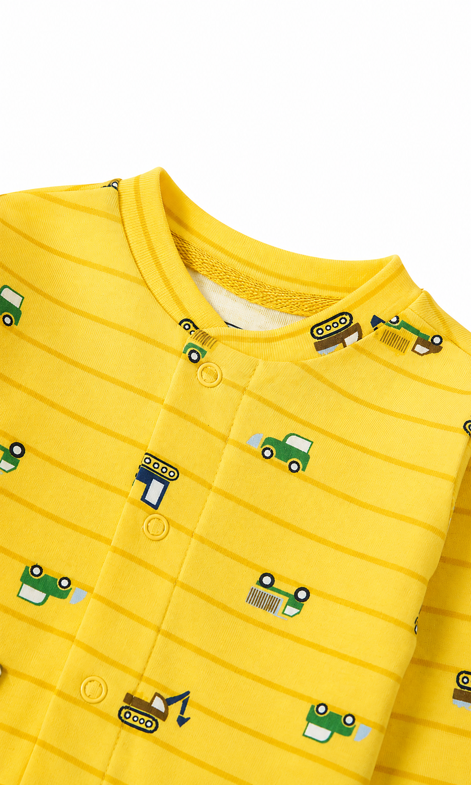 Baby Night Suit Construction Vehicles Print