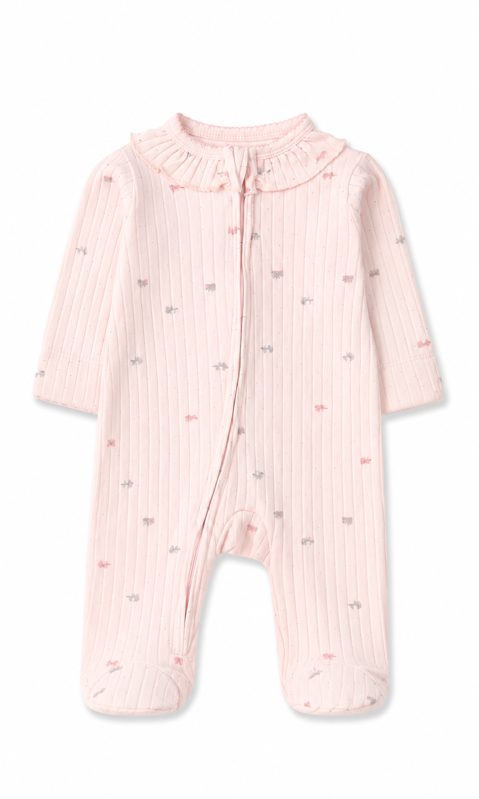 Baby Girls Footed Romper Pack of 2 Pink