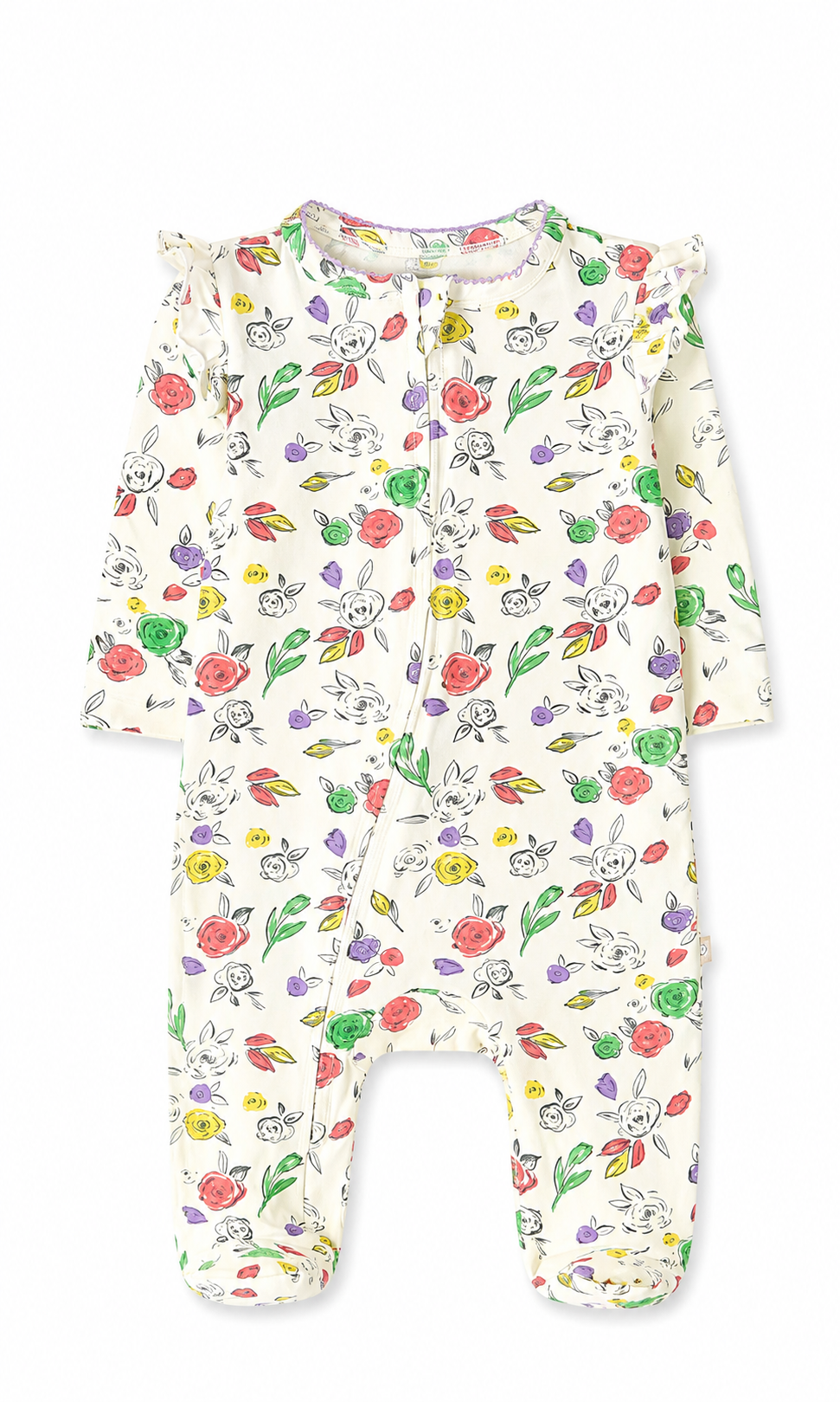 Baby Girls Romper Pack of 2 Pink Ribbed & Cream Floral
