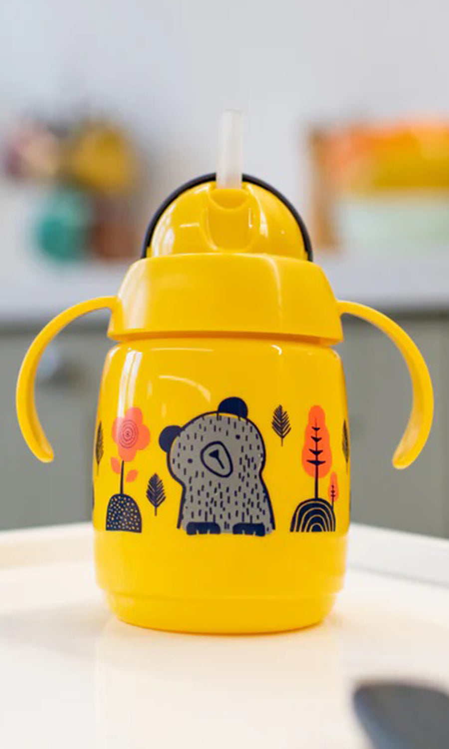 TRNR Straw Cup AL IL Yellow 1X Tommee Tippee 300ML - 447831
