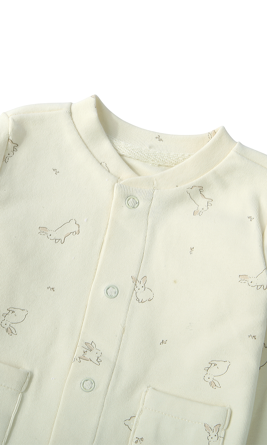 Baby Boys 6-Piece Gift Set Dusty Rose Ribbed & Cream Bunny Print Newborn Layette