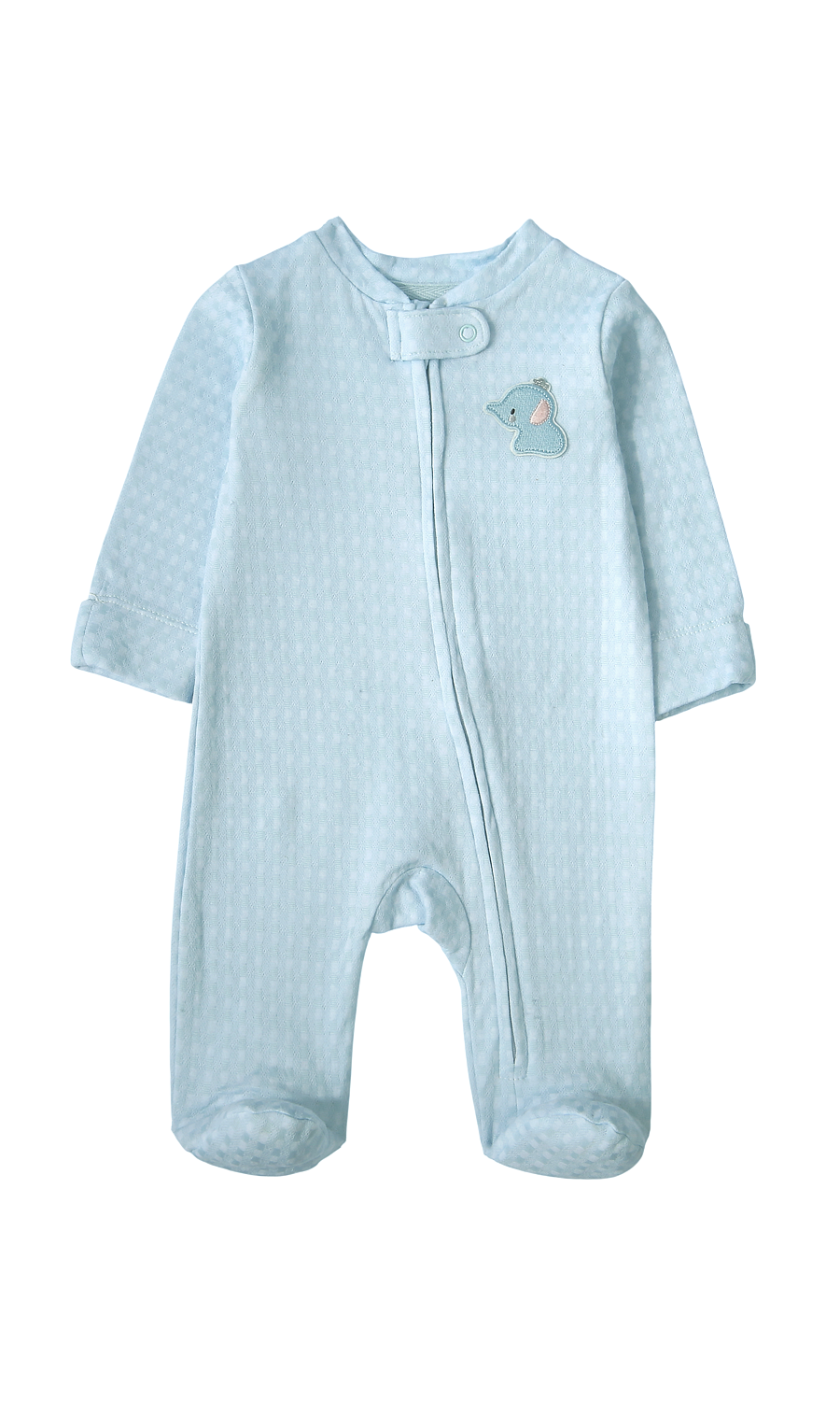 Baby Boys 6-Piece Gift Set Ice Blue Elephant Badge