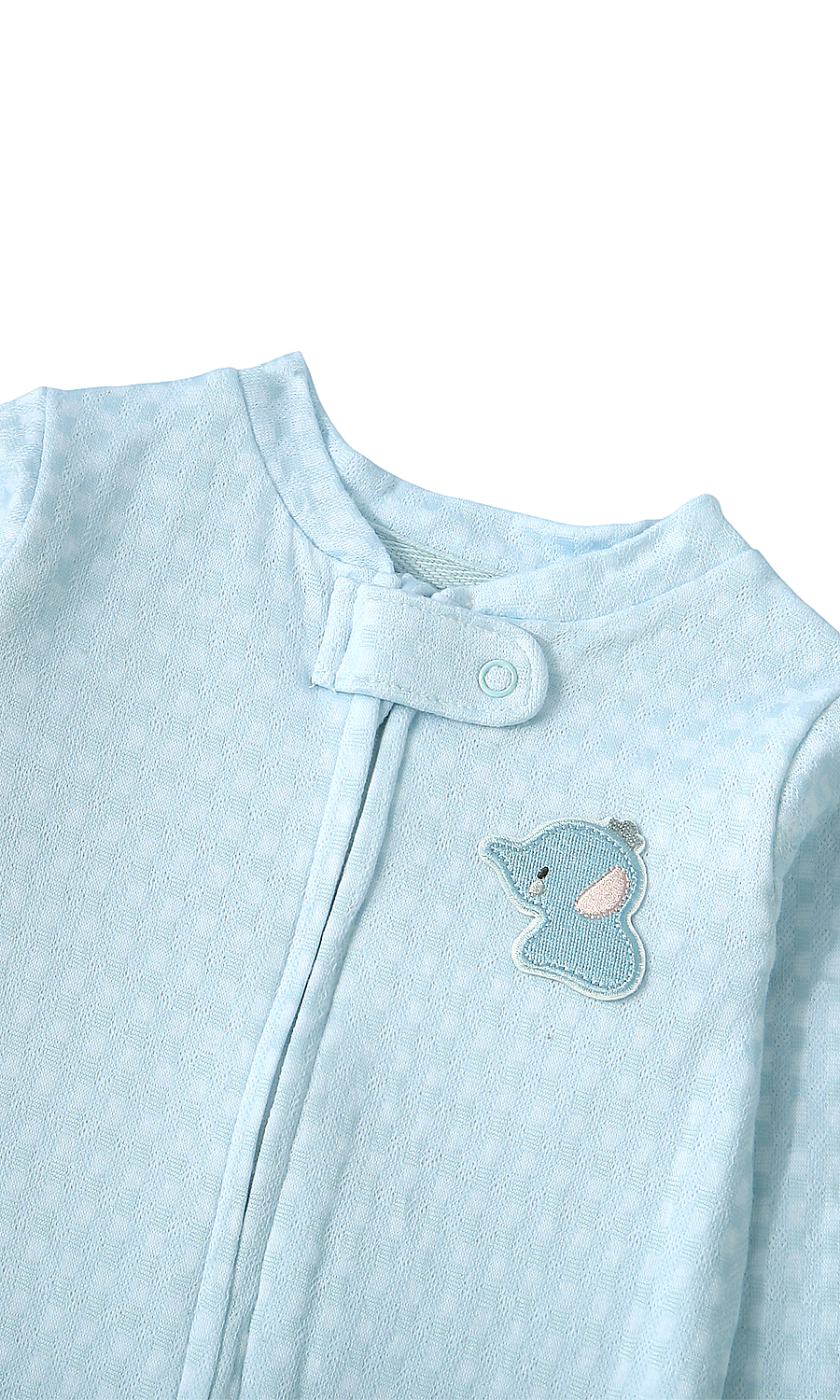 Baby Boys 6-Piece Gift Set Ice Blue Elephant Badge