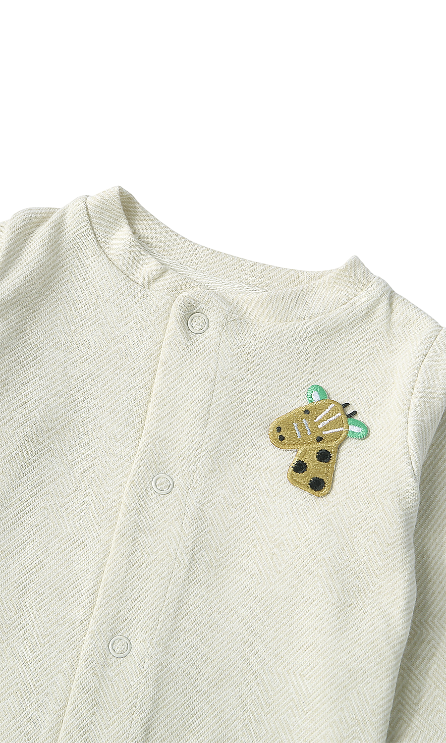 Baby Boys Sleep Suit Pack of 2 White Giraffe Print