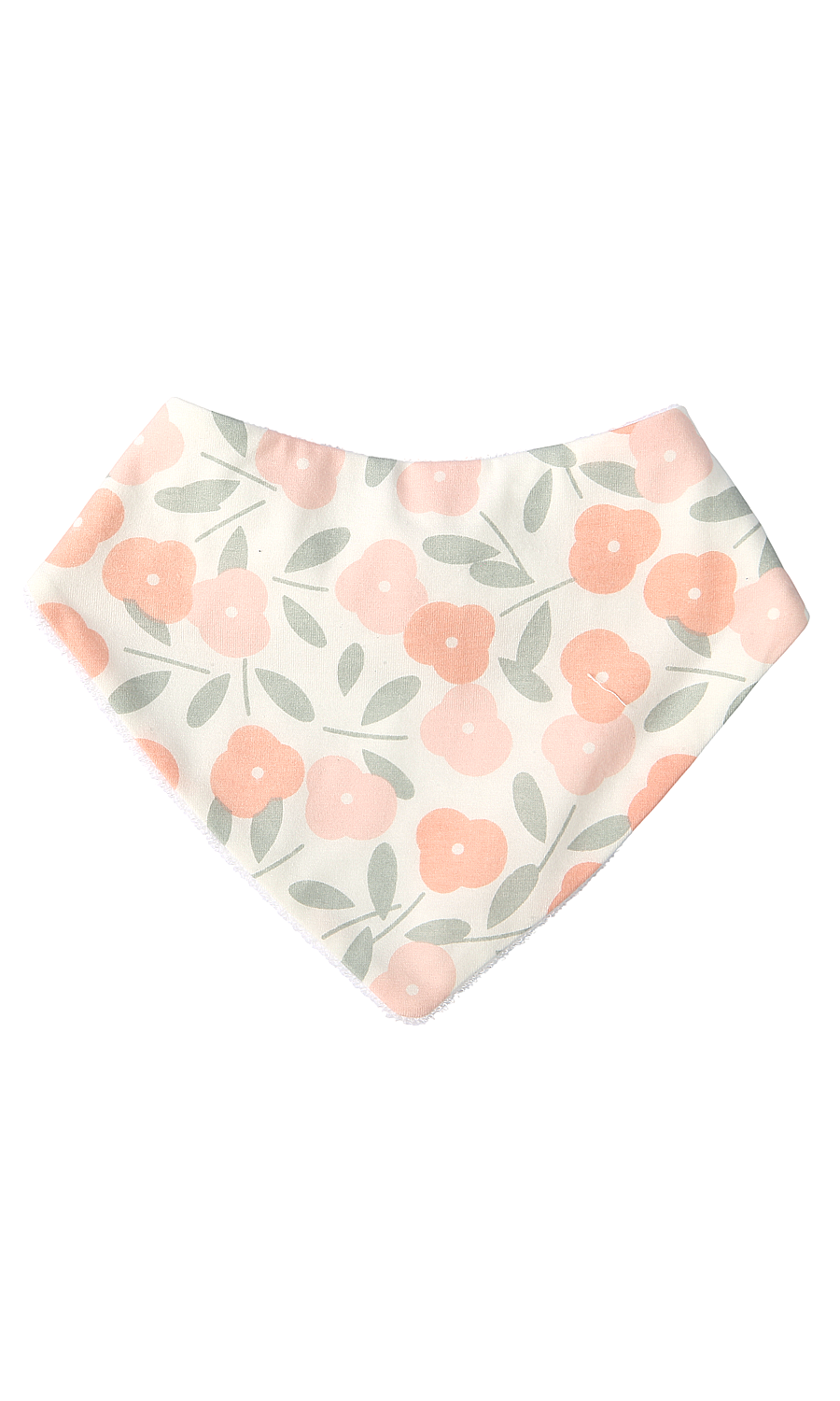 Baby Girls 5-Piece Gift Set White Peach Floral Print