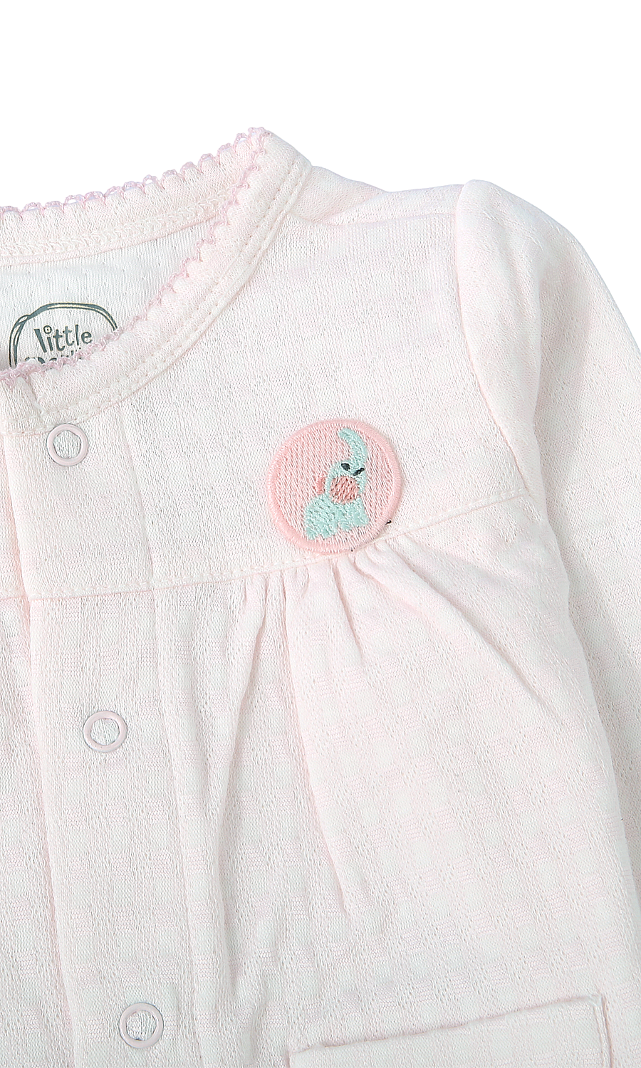 Baby Girls 6-Piece Gift Set Cream Floral Badge