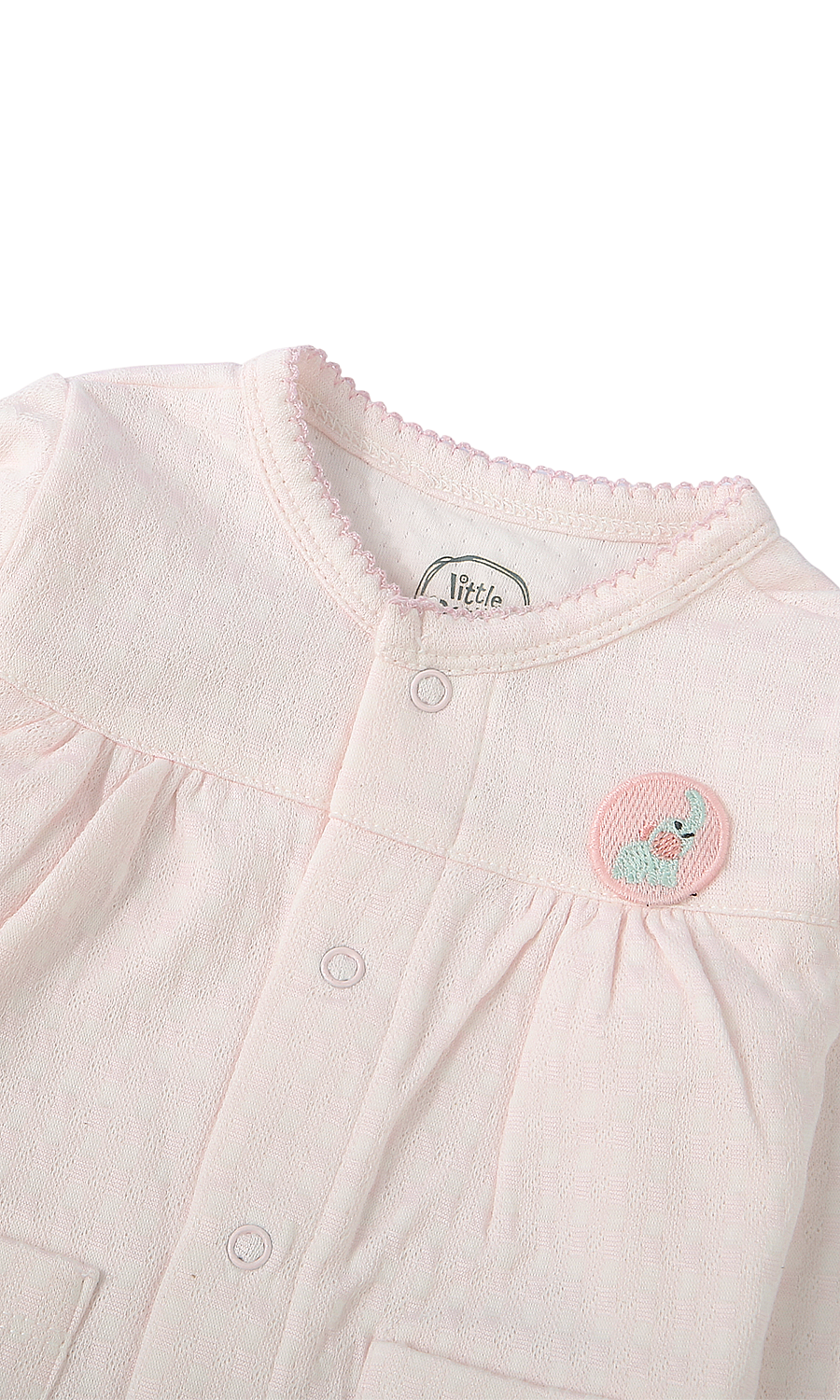 Baby Girls 6-Piece Gift Set Cream Floral Badge