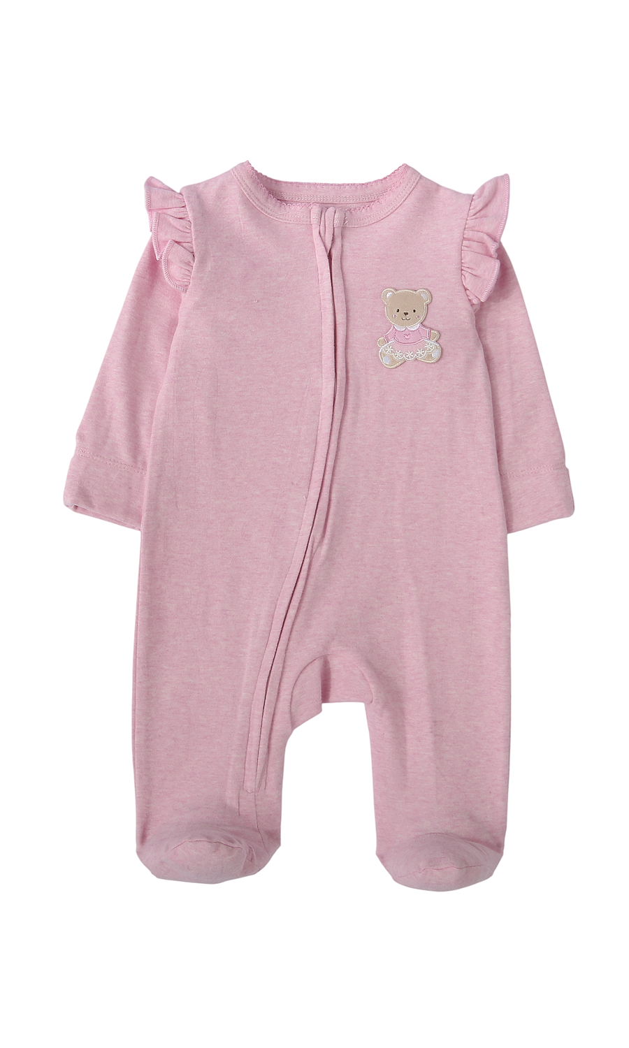 Baby Girls 6-Piece Gift Set Dusty Pink Teddy Bear
