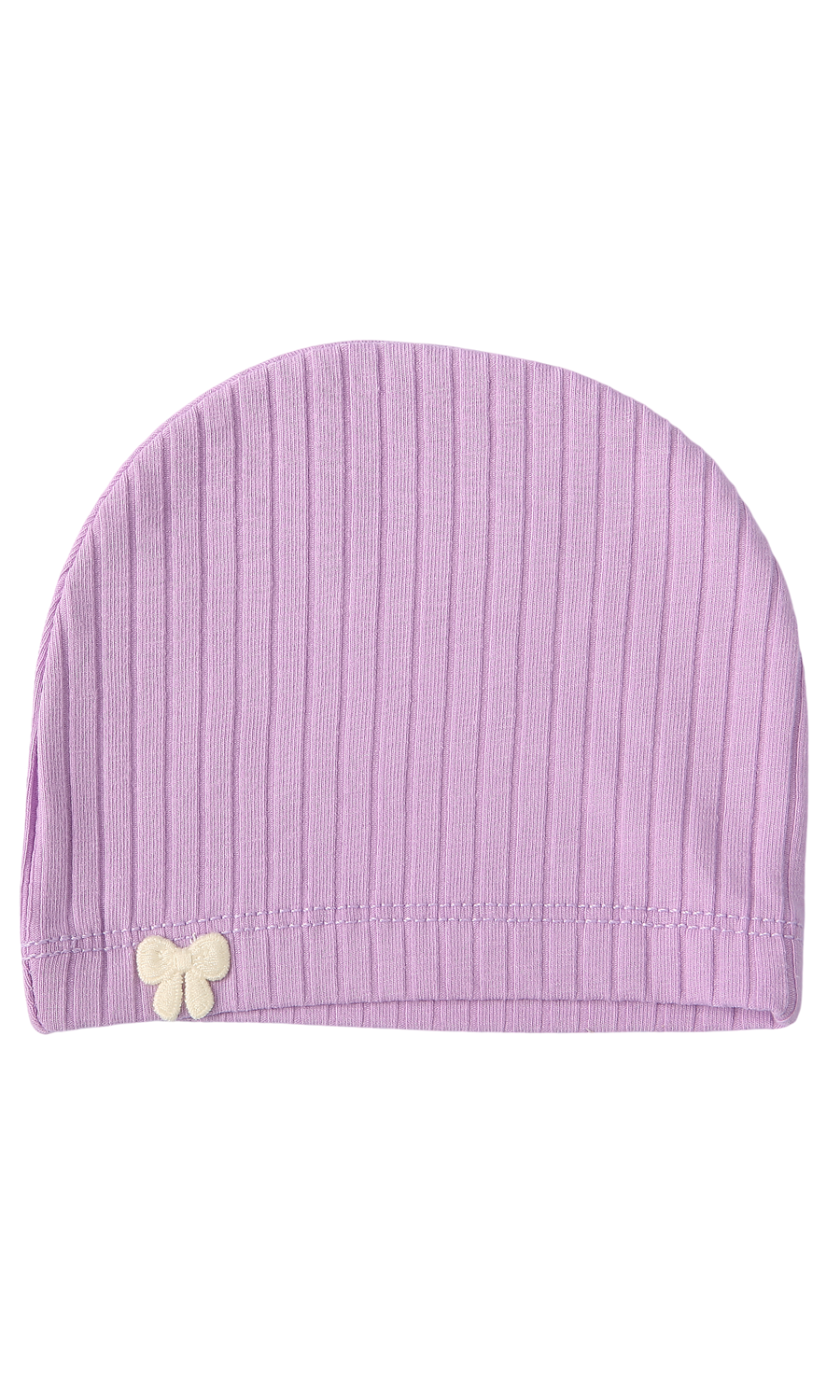 Baby Girls 6-Piece Gift Set Lilac Ribbed & Cream Pastel Bow Print Newborn Layette