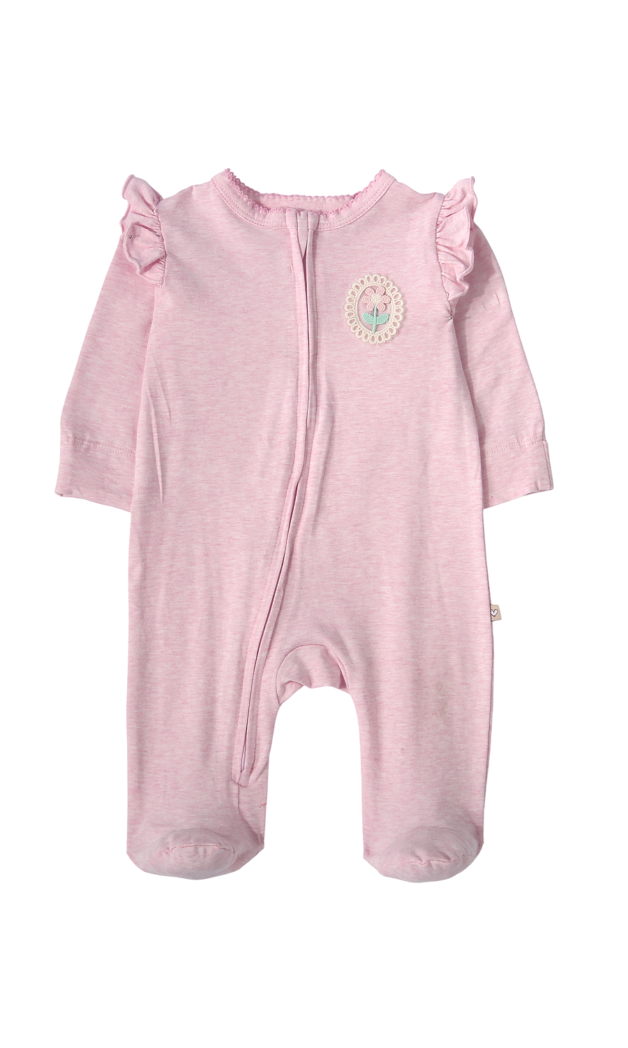 Baby Girls 6-Piece Gift Set Pink Floral Embroidery