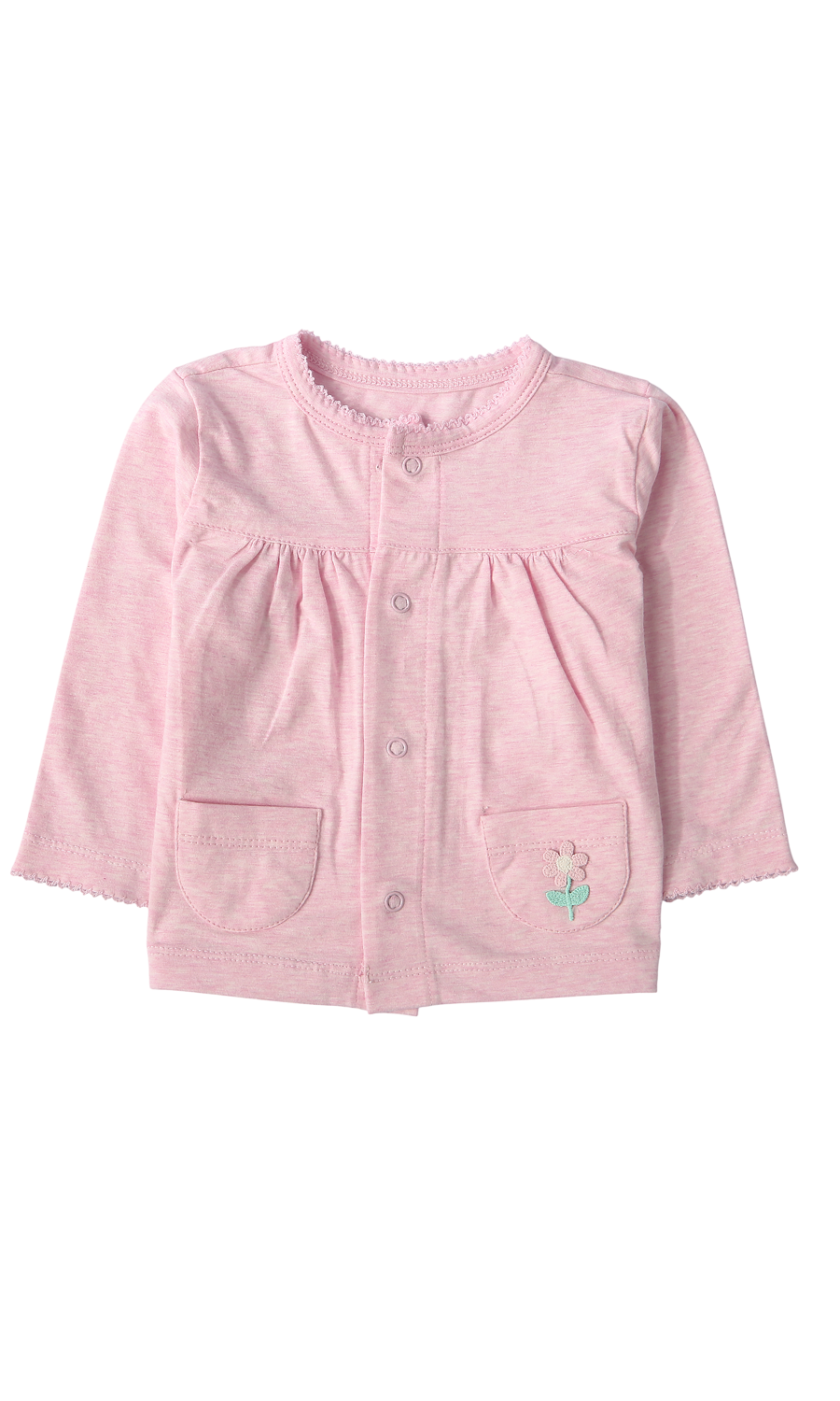 Baby Girls 6-Piece Gift Set Pink Floral Embroidery