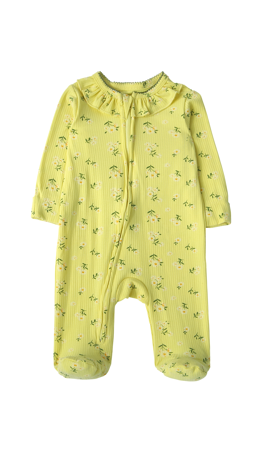 Baby Girls 6-Piece Gift Set Yellow Green & Coral Floral