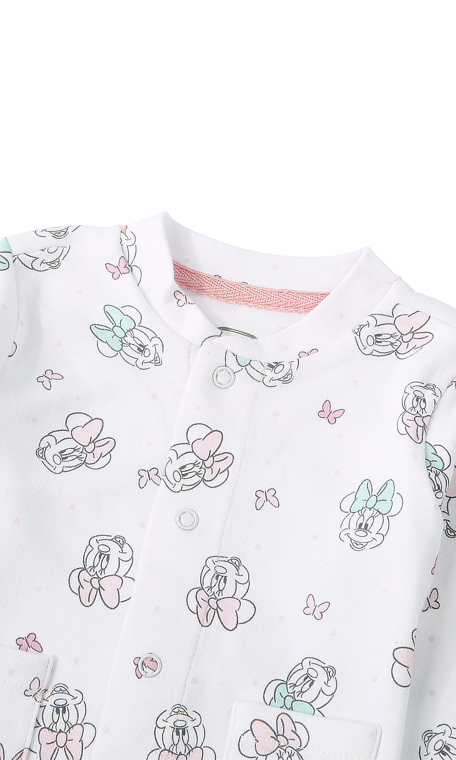 Baby Girls 7-Piece Gift Set Blush Pink Ribbed & White Puppy Floral Print Newborn Layette