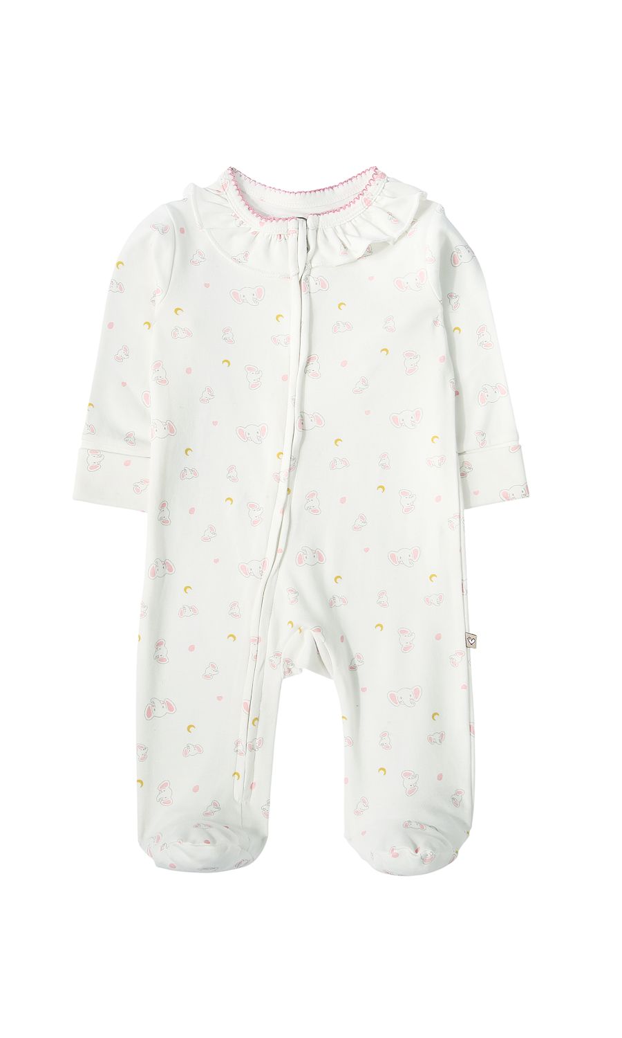 Baby Girls Footed Romper Pack of 2 Pink