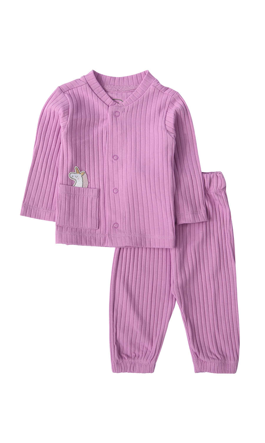 Baby Girls Night Suit Lilac Bunny Patch