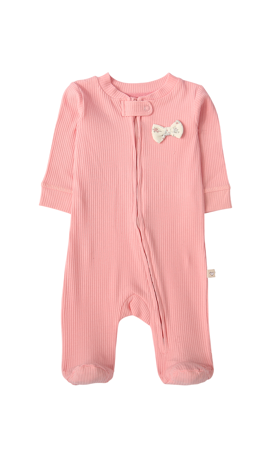 Baby Girls Sleep Suit Pack of 2 Pink Cream Floral Print