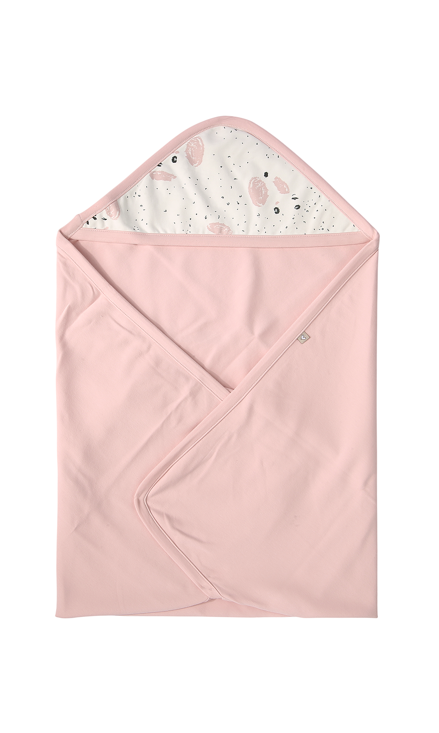 Baby Girls Wrapping Sheet Blush Pink Hooded Swaddle Blanket Ballet Print Lining