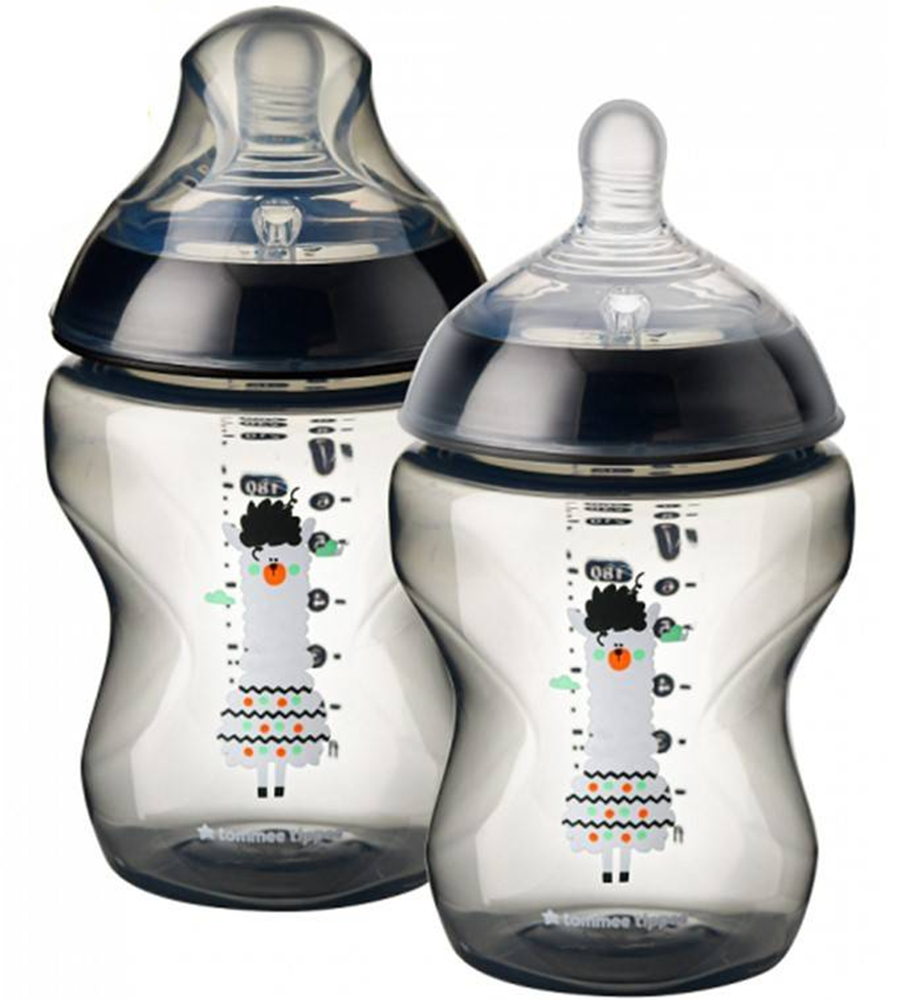 Tommee Tippee 260ml Pack Of 2 Bottle (Black) TT 422585