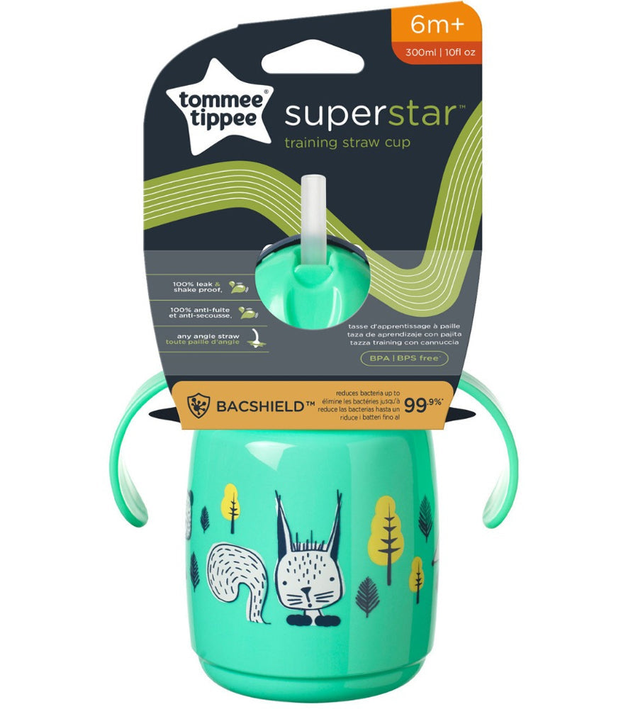 TRNR Straw Cup AL IL Green 1X Tommee Tippee 300ML - 447830