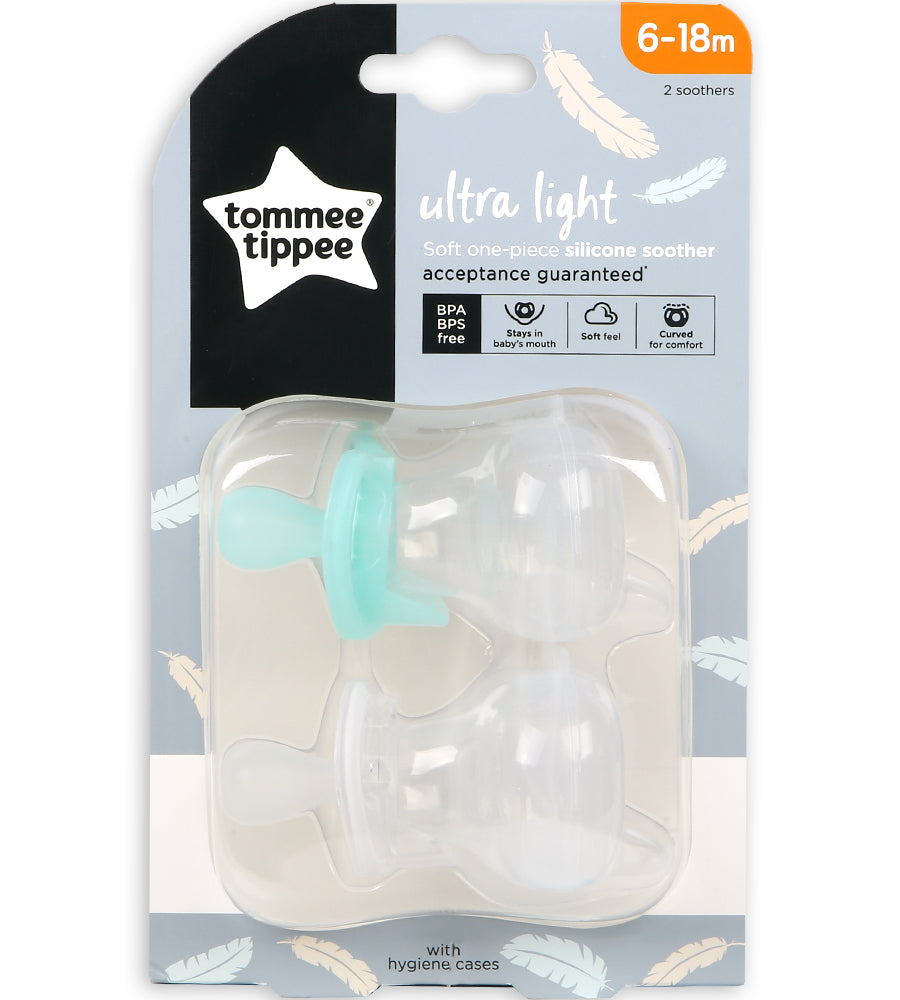 6-18M Silicone Soother 2-PK Tommee Tippee 433453