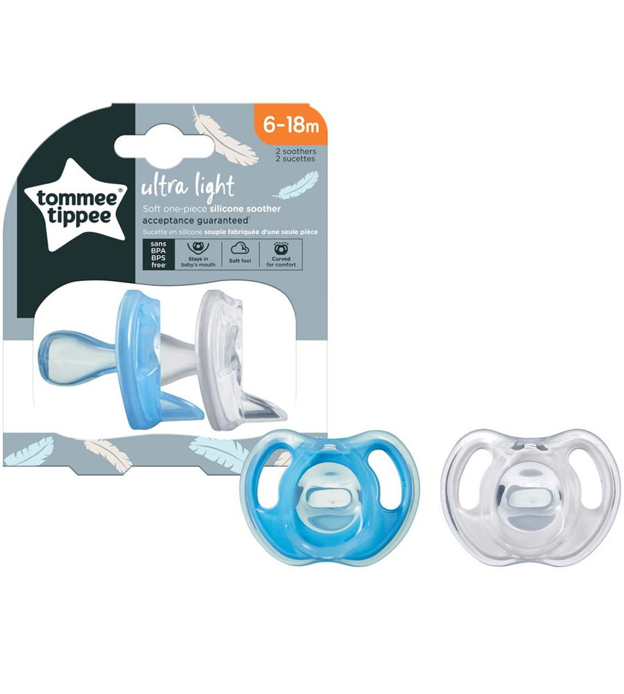 6-18M Silicone Soother 2-PK Tommee Tippee 433453