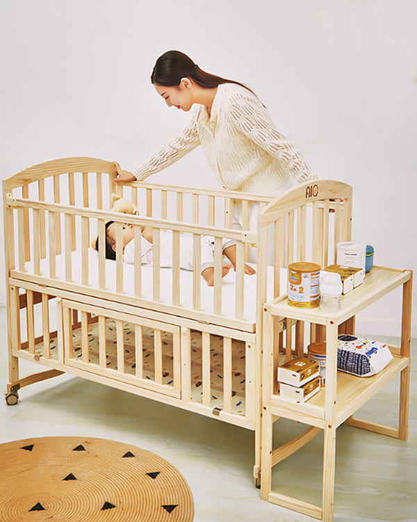 Mom Squad Baby Cot (Natural) WBB Z29 (0242600)